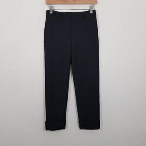 White House Black Market The Girlfriend Super Stretch Crop Dress Pants Black 0